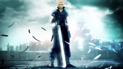 Blondes Final Fantasy clouds