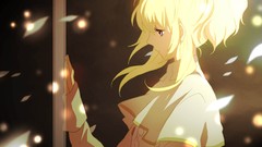 Blondes flower petals ponytails original characters