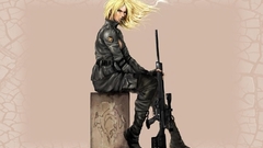 Blondes girls with guns