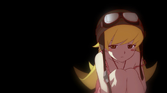 Blondes goggles bakemonogatari yellow eyes monogatari-series 