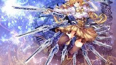 Blondes Guns skirts girls