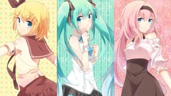 Blondes hatsune miku vocaloid megurine luka kagamine rin
