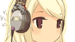 Blondes headphones girl Anime