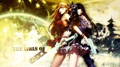 Blondes long hair anime girls black hair anarchy stocking panty 