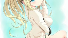 Blondes long hair anime girls blue eyes boku wa tomodachi ga 