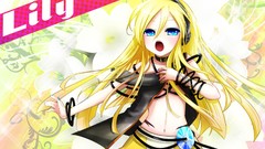 Blondes long hair anime girls blue eyes vocaloid Lily (Vocaloid)