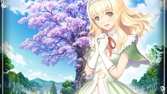 Blondes long hair anime girls brown eyes tony taka Shining 