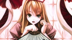 Blondes long hair anime girls misaki kurehito touhou yakumo 
