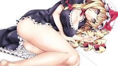 Blondes long hair anime girls touhou yakumo yukari cleavage 
