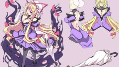 Blondes long hair anime girls touhou yakumo yukari video games 