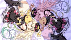 Blondes long hair anime girls vocaloid yellow eyes thigh highs 