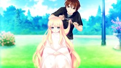 Blondes long hair blue eyes brown eyes brunettes short hair 