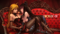 Blondes long hair panty