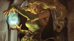 Blondes long hair superheroes marvel comics fantasy art