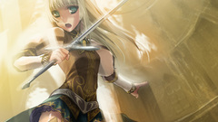 Blondes long hair weapons