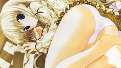 Blondes love panties blue