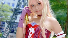 Blondes macross cosplay gloves