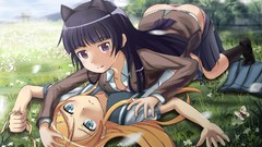 Blondes nekomimi animal ears