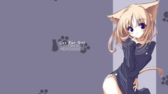 Blondes nekomimi animal ears