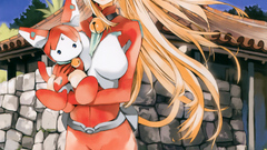 Blondes nekomimi red eyes