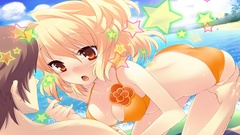 Blondes ocean bikini visual