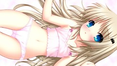 Blondes panties blue eyes