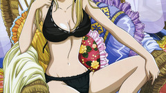 Blondes panties bra school