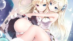 Blondes panties dress blue