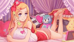 Blondes panties Hearts teddy