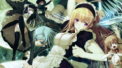 Blondes panties long hair