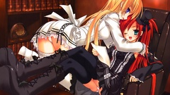 Blondes panties pistols Guns