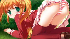 Blondes panties school uniforms