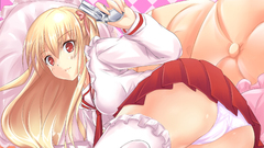 Blondes panties skirts long