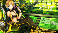 Blondes Pokemon futuristic blue