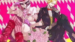 Blondes purple hair Anime