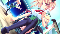 Blondes red eyes magus