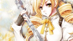 Blondes Rifles Guns gloves