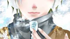 Blondes scarfs male smiling short hair portraits