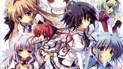 Blondes school uniforms Anime