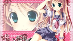 Blondes school uniforms kousaka