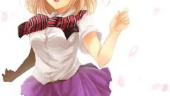 Blondes school uniforms skirts