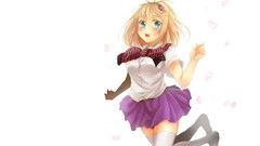 Blondes schoolgirls skirts short