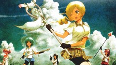 Blondes skirts blue hair pink hair long hair anime girls blue 