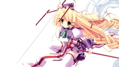 Blondes skirts green eyes