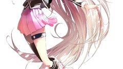 Blondes skirts long hair anime girls blue eyes vocaloid ia 