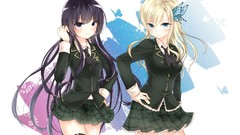 Blondes skirts long hair anime girls boku wa tomodachi ga 