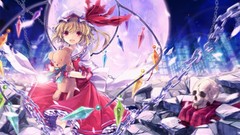 Blondes skulls touhou wings