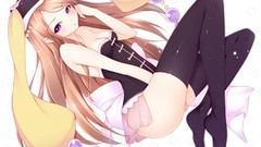 Blondes stockings ecchi tights