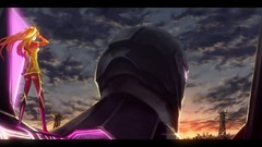 Blondes sunset mecha neon