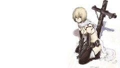 Blondes tattoos cross bra